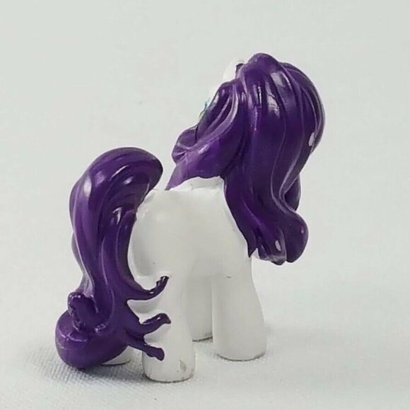 My Little Pony G3 Sweetie Belle Mini Figure 1.5" PVC White Purple Unicorn Hearts - Picture 5 of 10